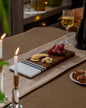 Marble And Wood Stripe Serving Tray