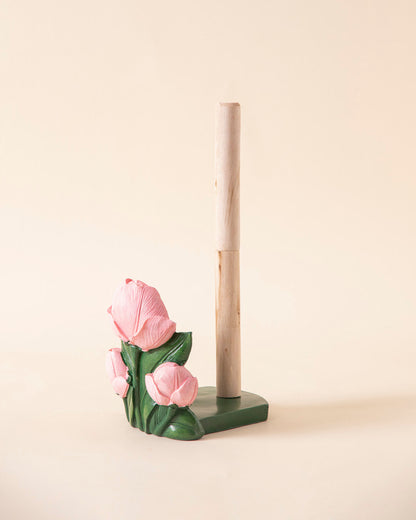 Pink Tulip Tissue Holder