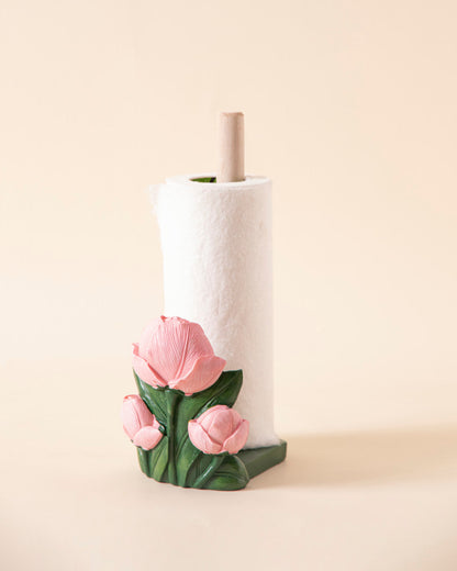 Pink Tulip Tissue Holder
