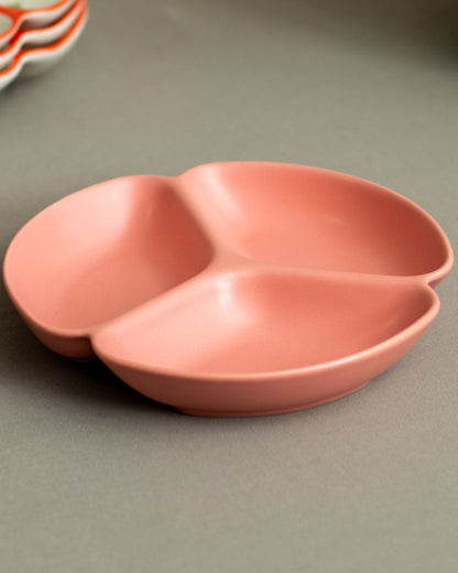 Monochrome Chip & Dip Platter - Pink