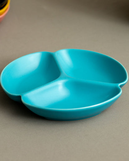 Monochrome Chip & Dip Platter - Sky Blue