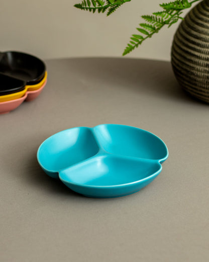 Monochrome Chip & Dip Platter - Sky Blue