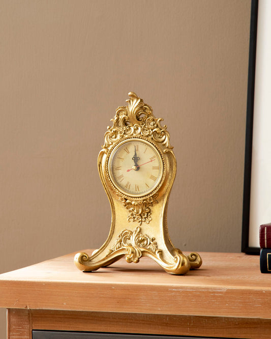 Classic Gold Victorian Table Top Clock