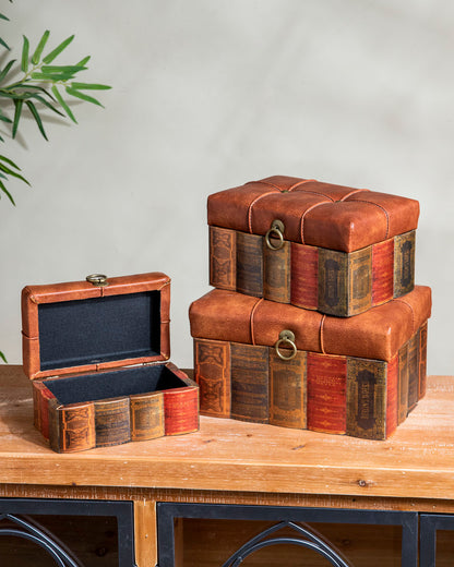 'Secrets of Library' Vintage Treasure Chest - Set of 3
