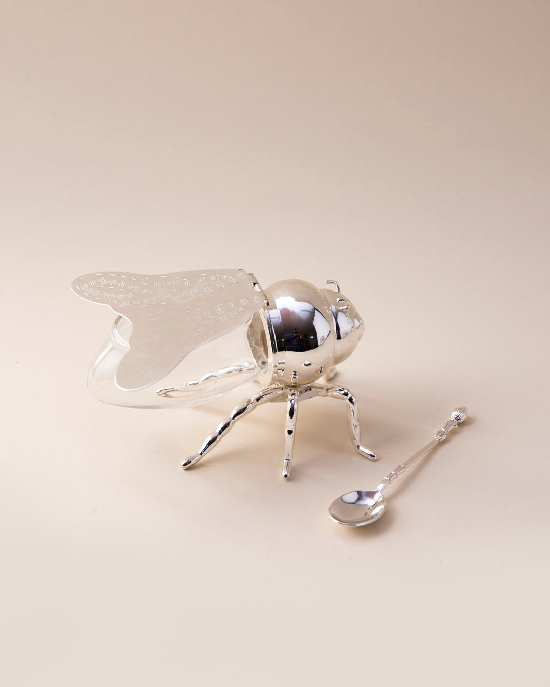 HoneyBee Honey Pot '200 ML' - Silver