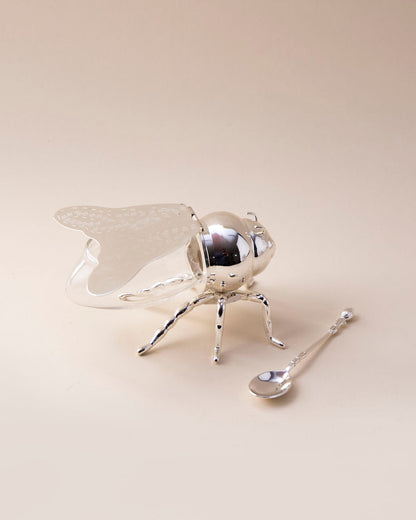 HoneyBee Honey Pot '200 ML' - Silver