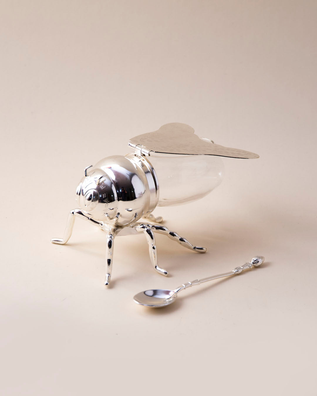 HoneyBee Honey Pot '200 ML' - Silver