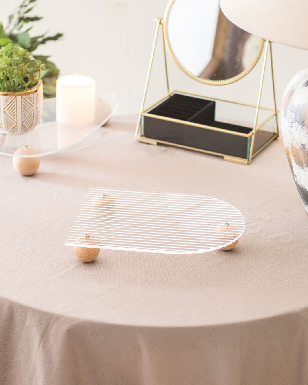 Clear Acrylic Serving Tray