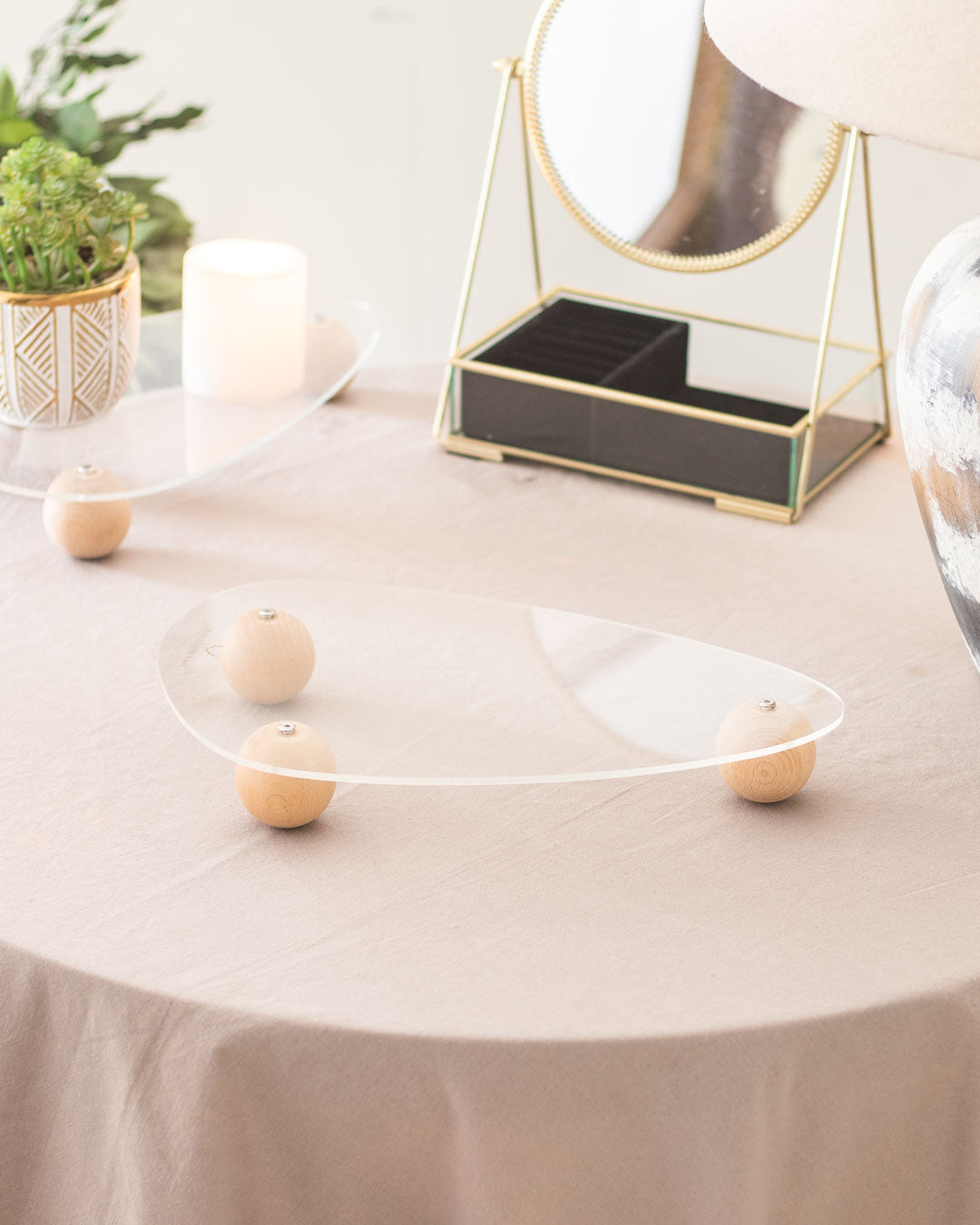 Clear Acrylic Serving Tray