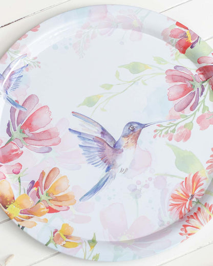 'Hummingbird' Round Serving Tray