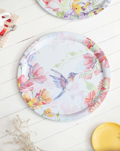 'Hummingbird' Round Serving Tray