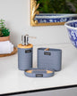 Modern Acrylic 3 Piece Bathroom Set - Grey