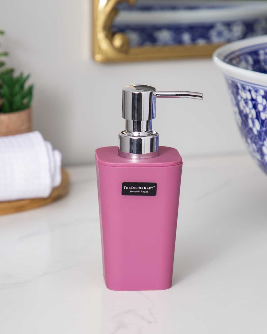 Delightful 4 Piece Bathroom Accessory - Pink