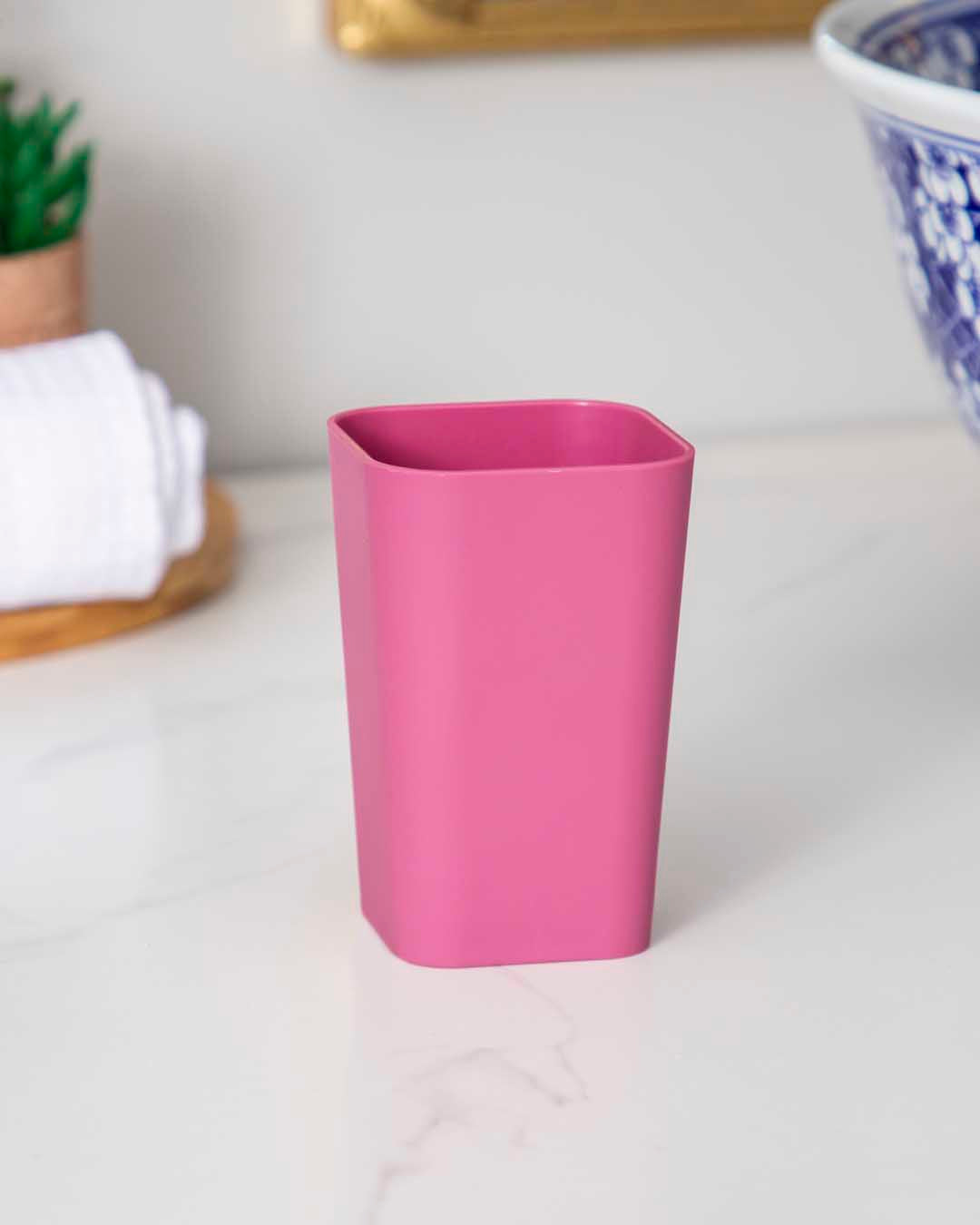 Delightful 4 Piece Bathroom Accessory - Pink