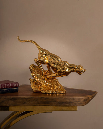 Eternal Hunt Decorative Panther Sculpture