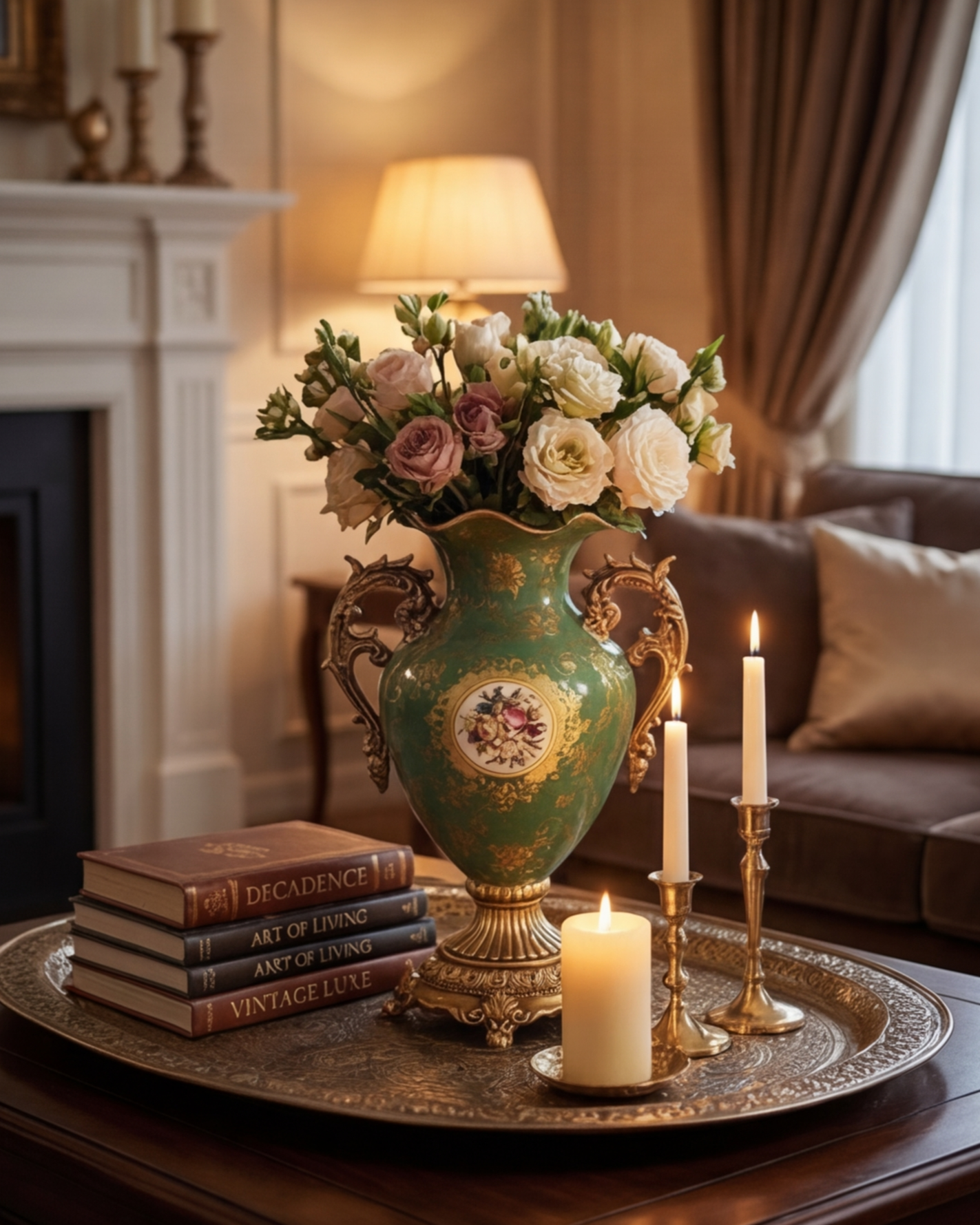 Verdant Royale Ornate Vase