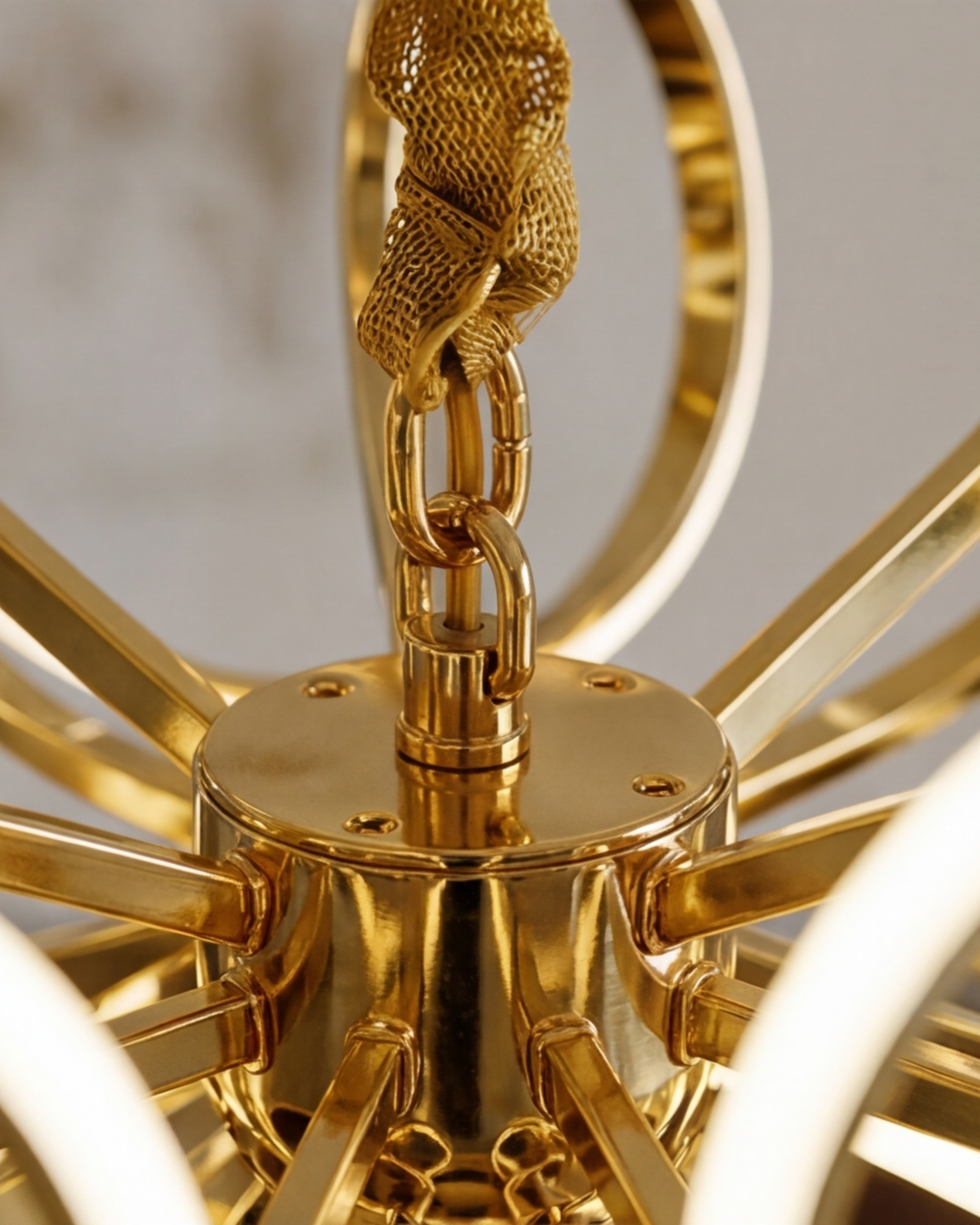 Regal Spiral Loop Chandelier