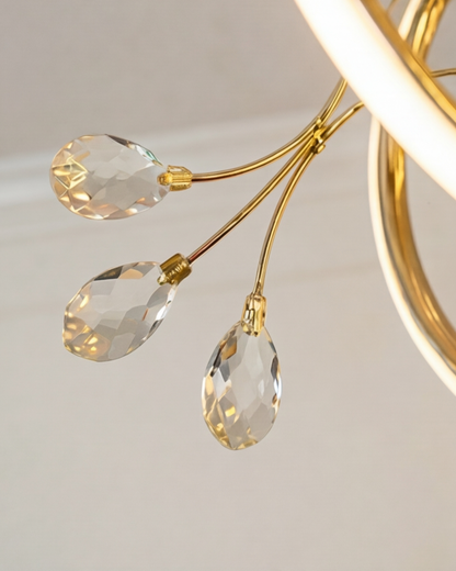 Royal Vine Loop Chandelier - Gold