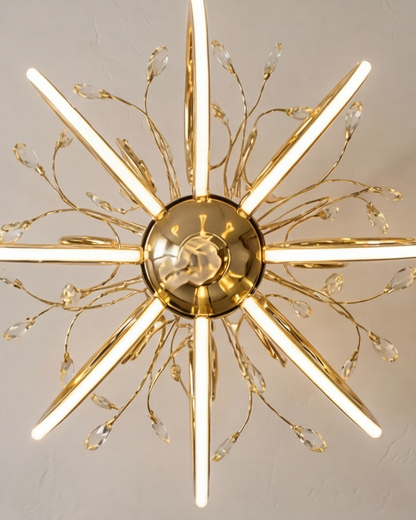 Royal Vine Loop Chandelier - Gold