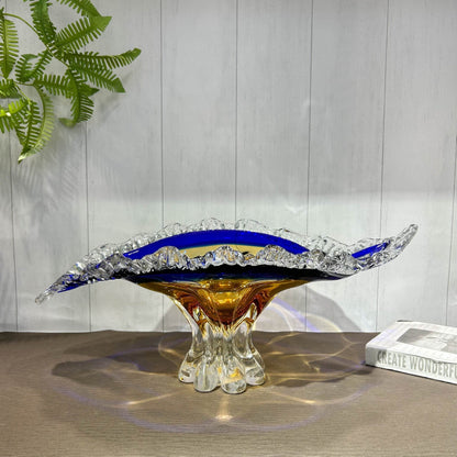 Blue Horizon Charm Handblown Glass Vase & Decorative showpiece