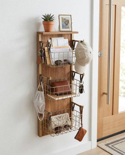 Rustic Nest Wall Organizer