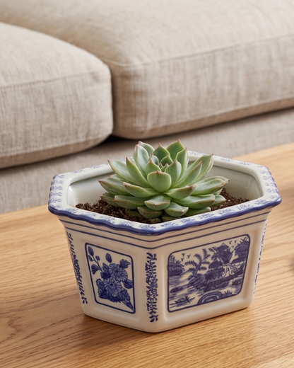 Blue Willow Scenic Planter - 30 cm