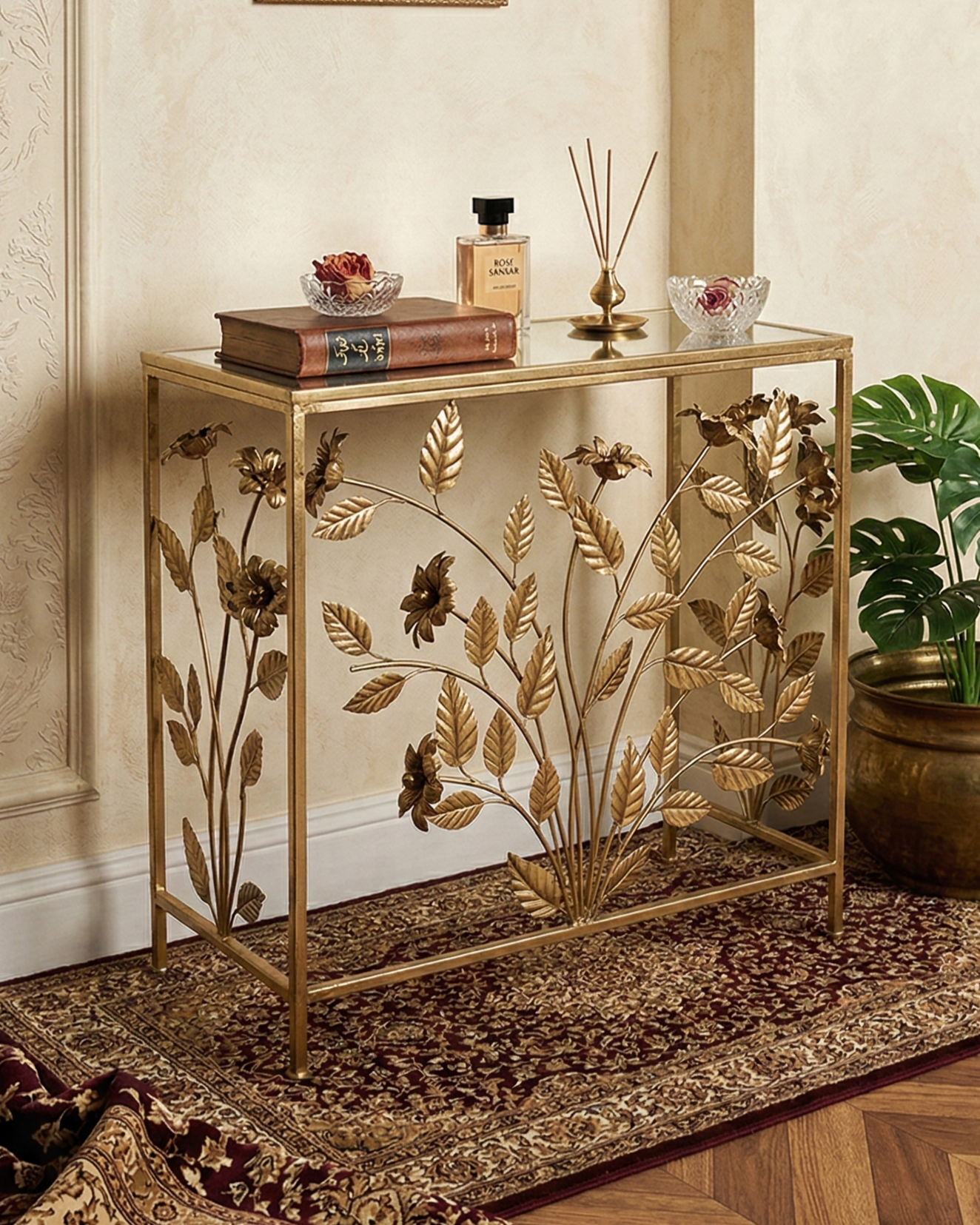 Golden Meadow Console Table