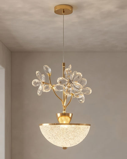 Crystal Daisy LED Pendant Light