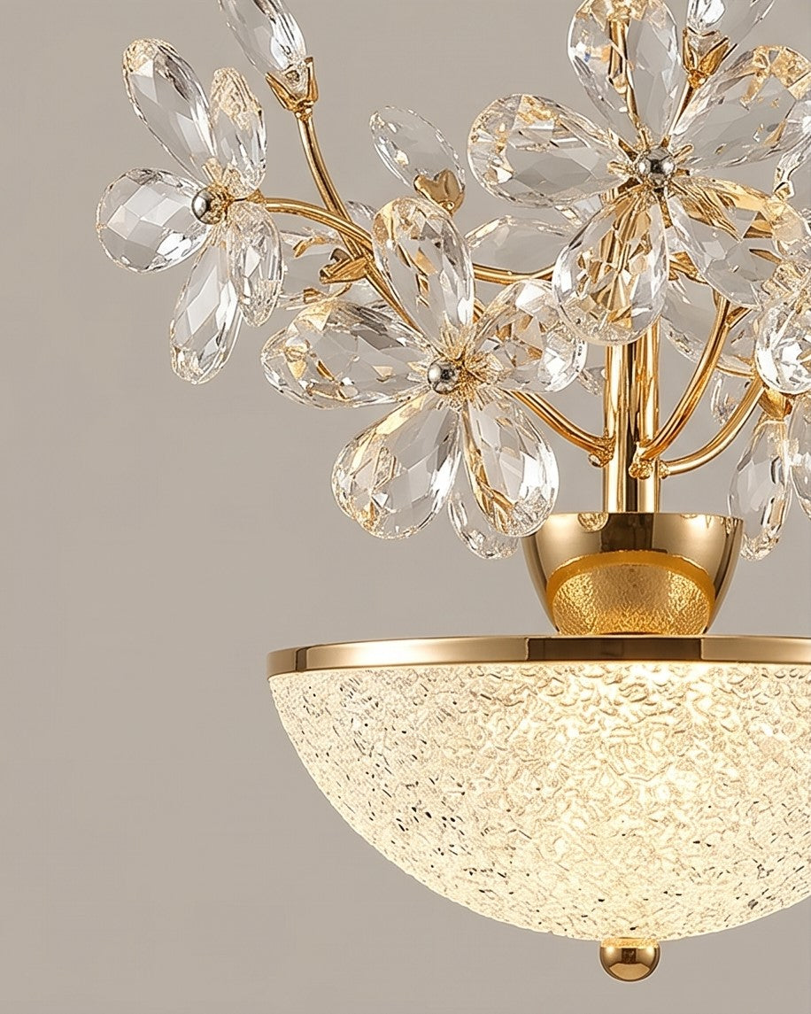 Crystal Daisy LED Pendant Light