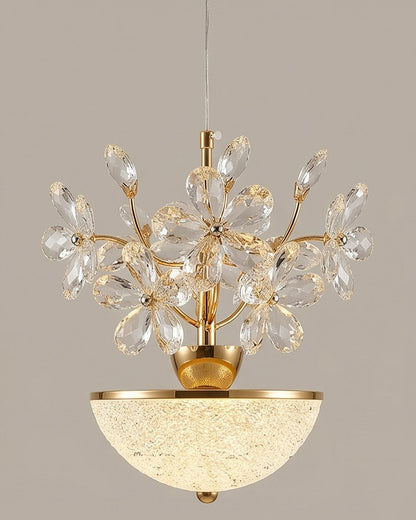 Crystal Daisy LED Pendant Light