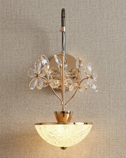 Crystal Daisy LED Wall Light