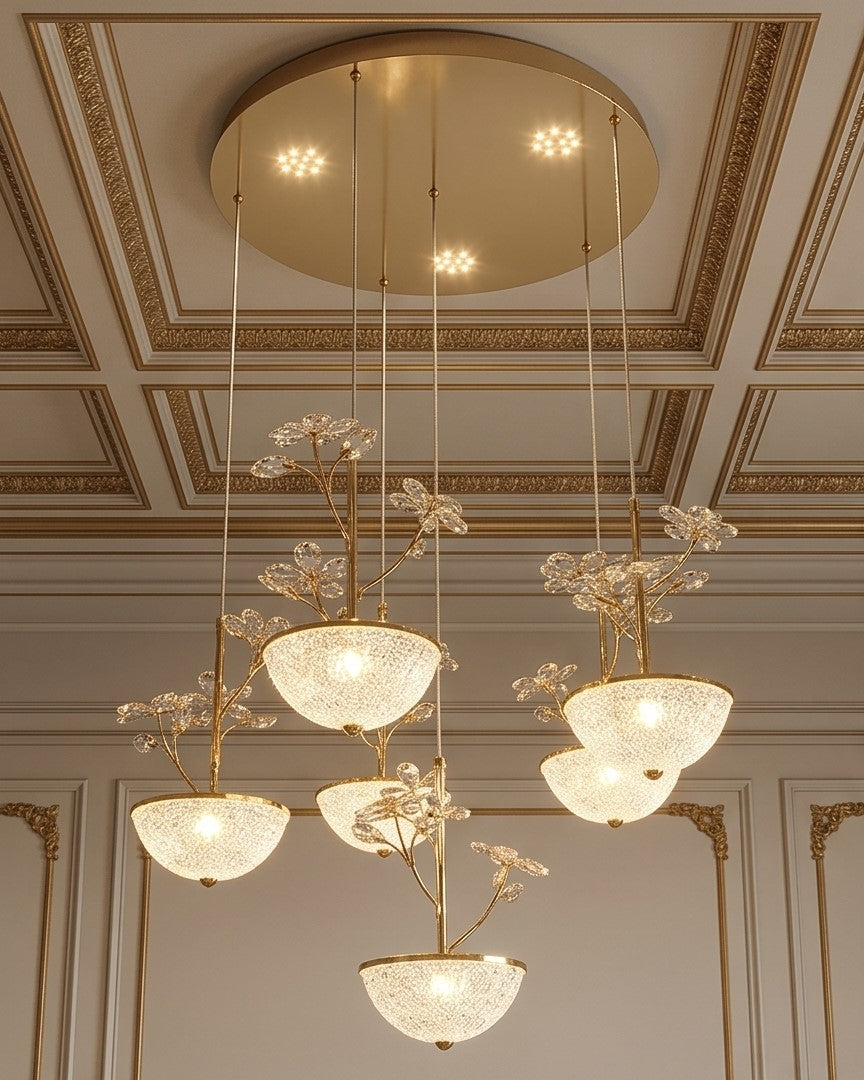 Crystal Daisy LED Chandelier