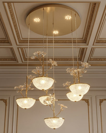 Crystal Daisy LED Chandelier