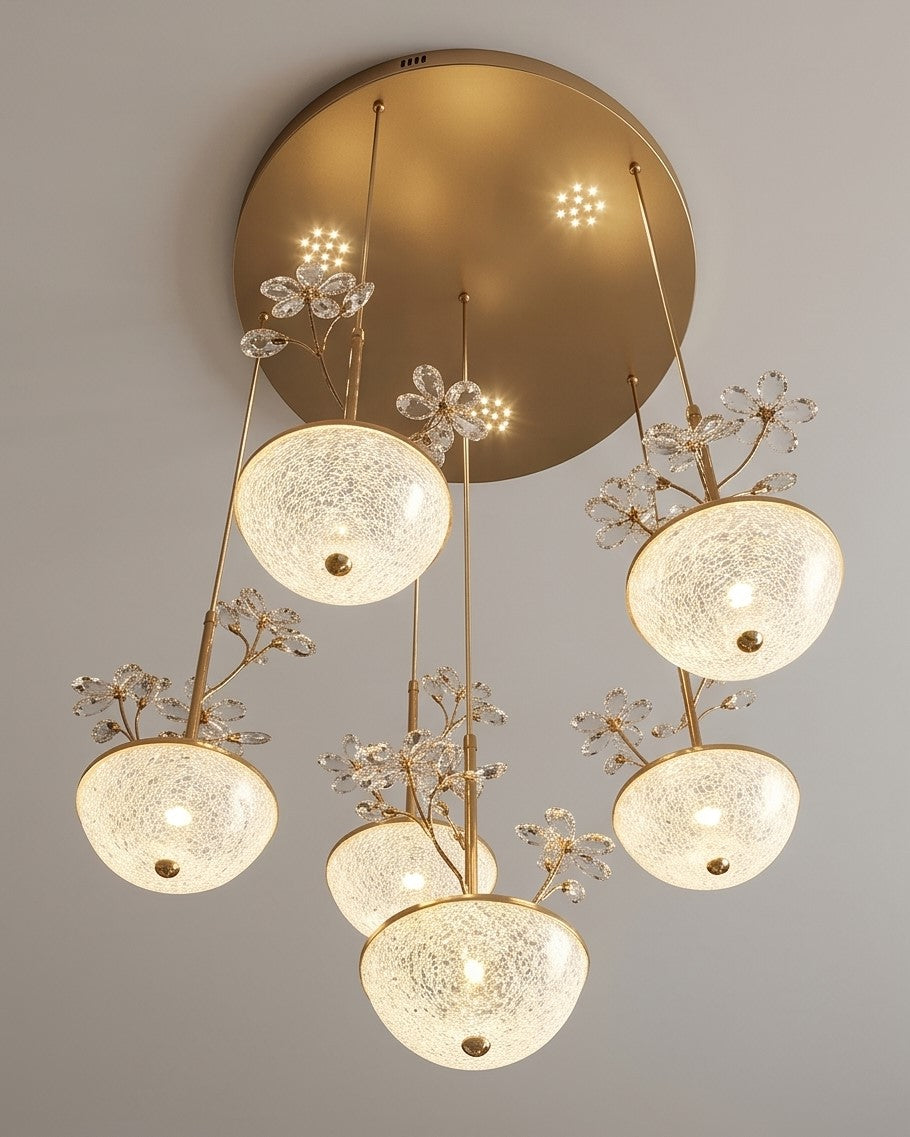 Crystal Daisy LED Chandelier