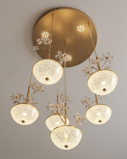 Crystal Daisy LED Chandelier