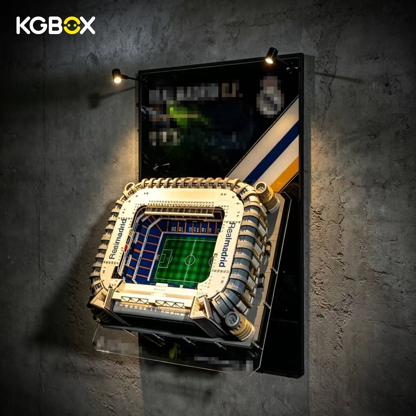 LEGO LED UV Wall Display Frame for 10299 Real Madrid Santiago Bernabéu Stadium