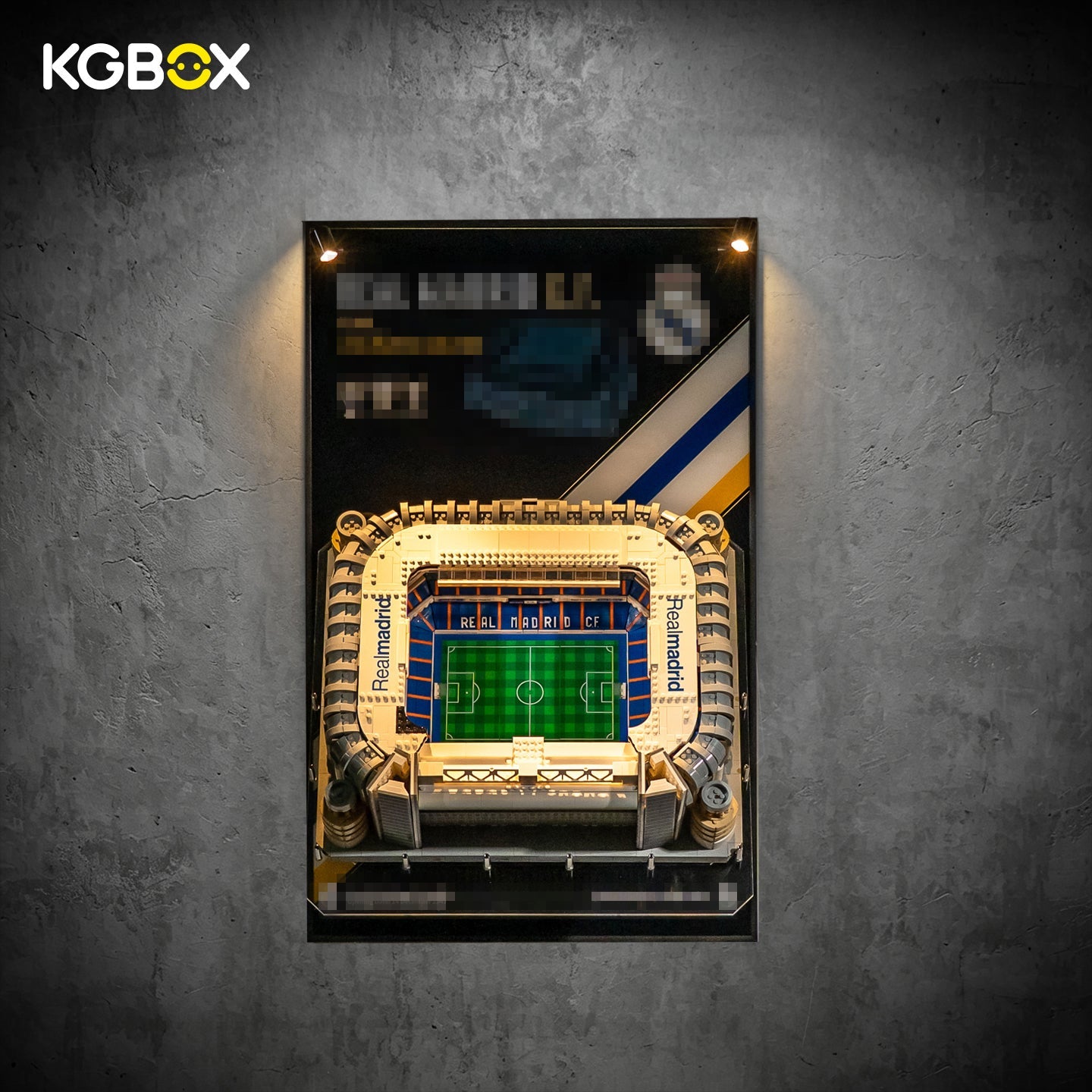LEGO LED UV Wall Display Frame for 10299 Real Madrid Santiago Bernabéu Stadium