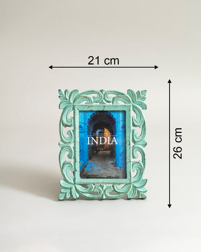 Mint Carved Bohemian Photo Frame