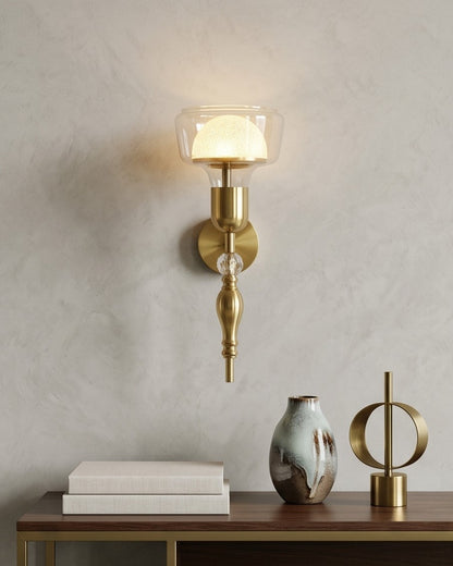 Éclaire Luxe Glass Wall Sconce - Amber