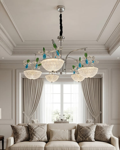 Sapphire Bloom LED Chandelier