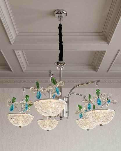 Sapphire Bloom LED Chandelier