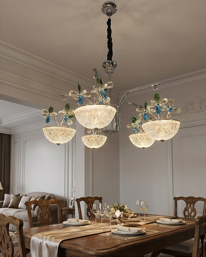 Sapphire Bloom LED Chandelier