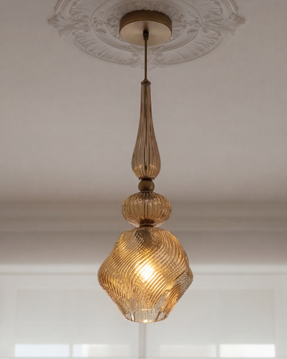 Valenora Heirloom Pendant Light - Amber