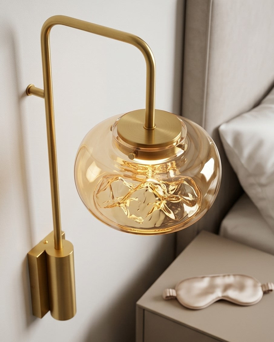 Aurora Luxe Glass Wall Sconce