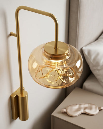 Aurora Luxe Glass Wall Sconce