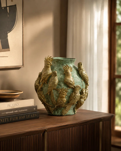 Golden Aviary Luxe Vase