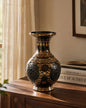 Antique Noir Filigree Vase