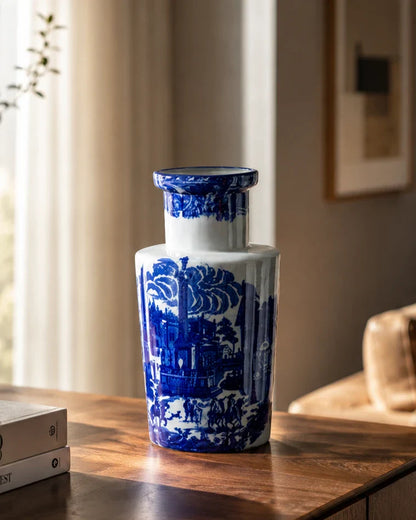 Heritage Blue Landscape Vase