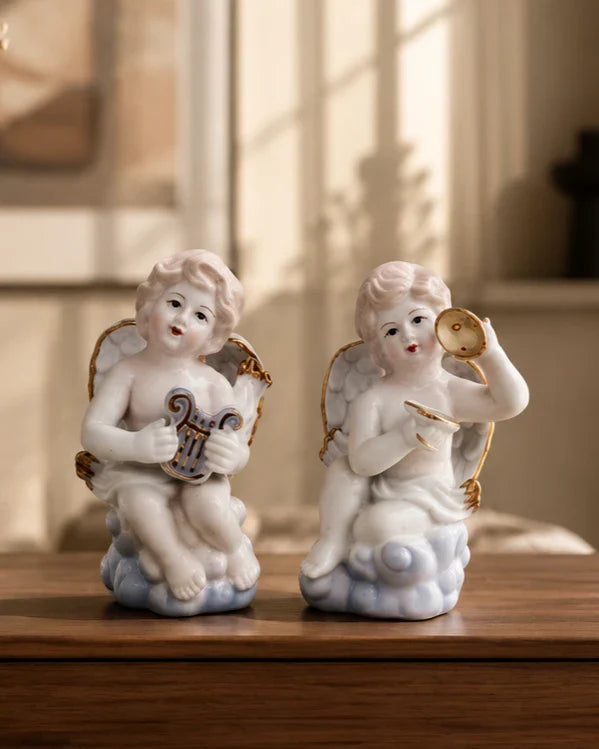 Celestial Melody Angle Cherub - Set Of 2