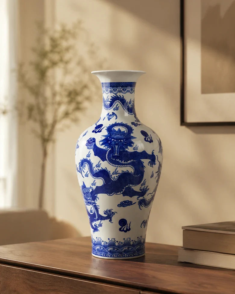 Imperial Dragon Ceramic Vase